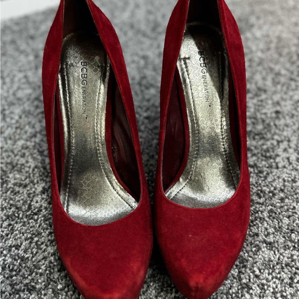 BCBGeneration Bold Red Heels